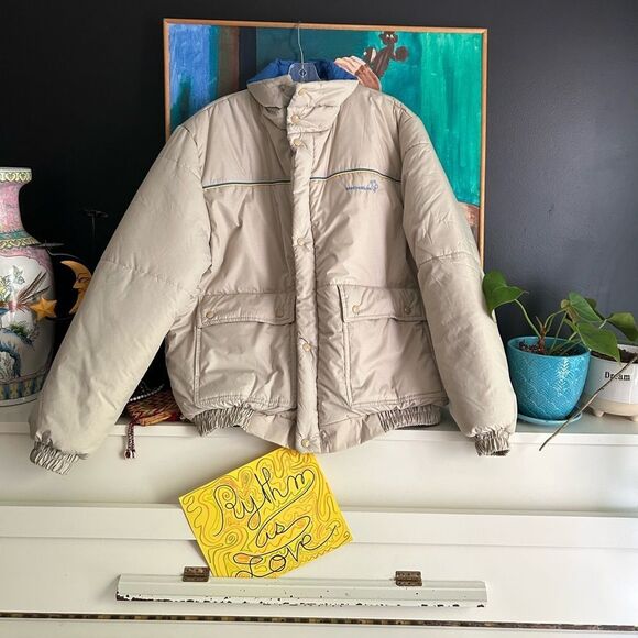 Avon Michelin Light Beige Puffer Jacket for Men M - Picture 3 of 16